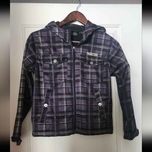 Pacific Trail Kids Plaid Jacket - Black and Green